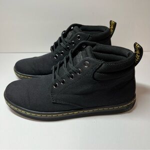 DR MARTENS BELMONT BOOT - BLACK CANVAS + GAME ON